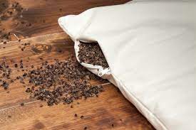 Pillow filled with Buckwheat hull